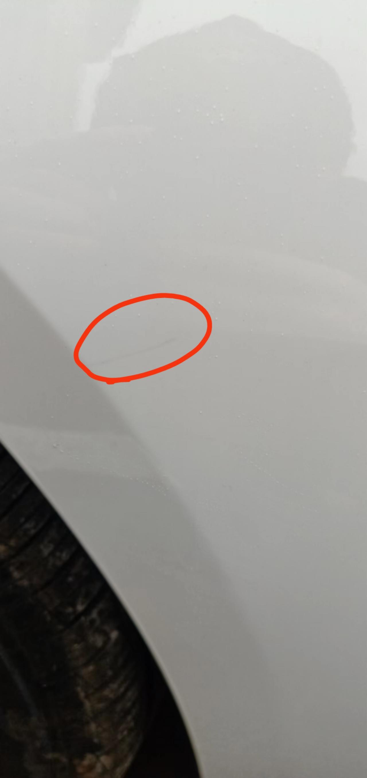 丰田卡罗拉 白色车漆是不是都有这种乱七八糟的痕迹