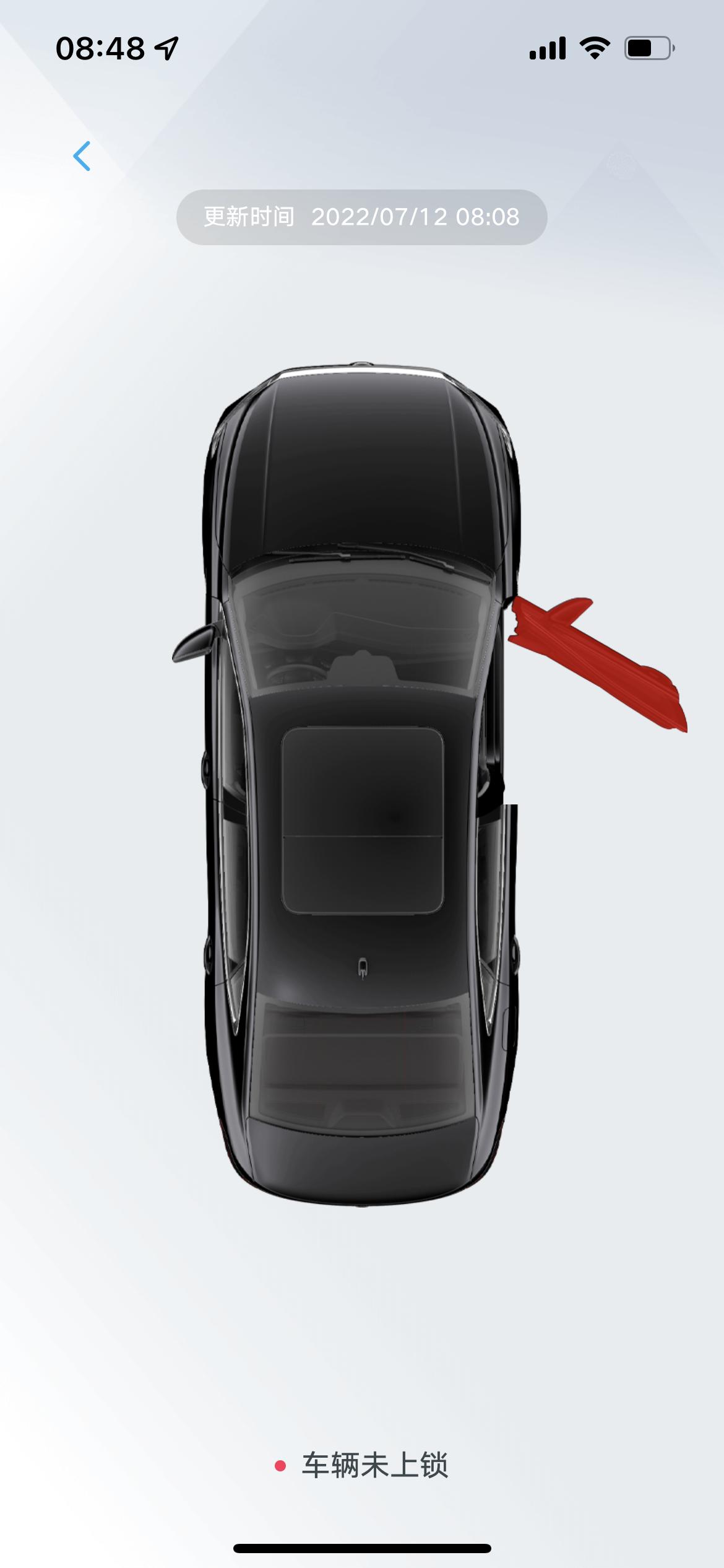 大众帕萨特 ，为啥的上汽大众app一直显示副驾驶车门没关好？难道是停地下车库没信号的原因？有出现过这个