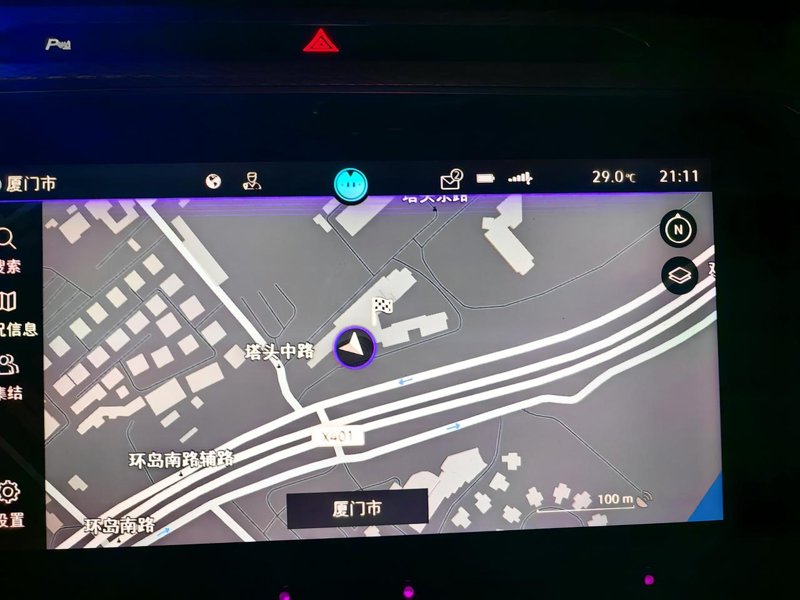迈腾每次启动地图导航显示都是指北，怎么设置为跟车头方向一致