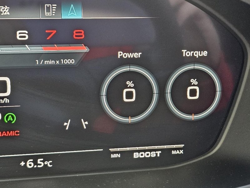 奥迪SQ5 请问这个power和torque表为什么不显示东西？