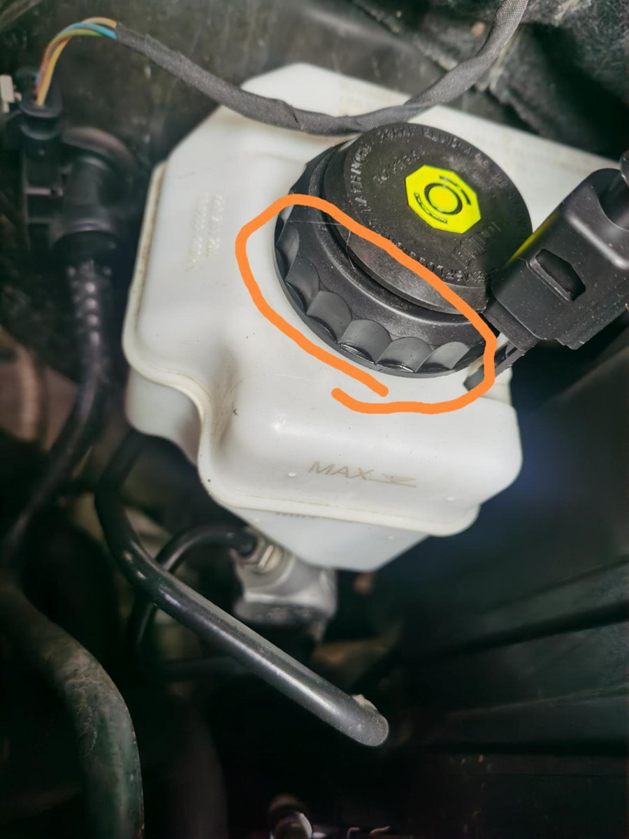 奥迪Q3 各位大佬，刹车油盖这有点渗。正常吗？以前没注意过，今天打开发现有点，去年刚更换的刹车油。