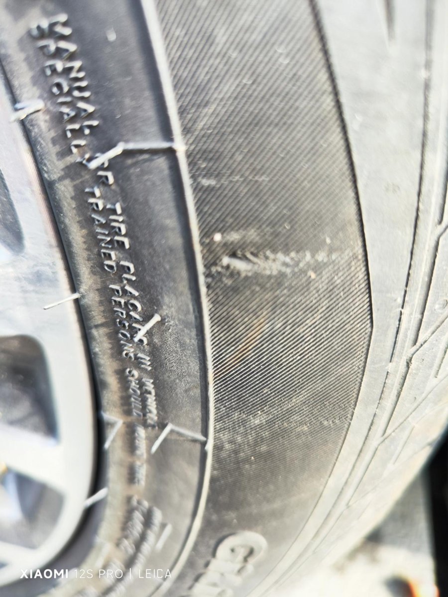 比亚迪宋Pro DM-i 轮胎划破了一点，能不能上高速啊？