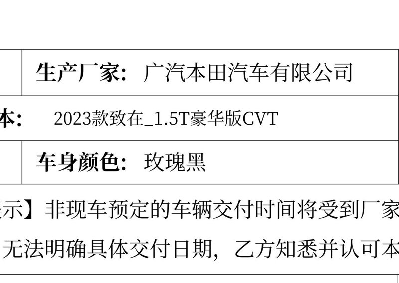 本田ZR-V 致在 刚签2023款豪华版 看评论都是写2022款