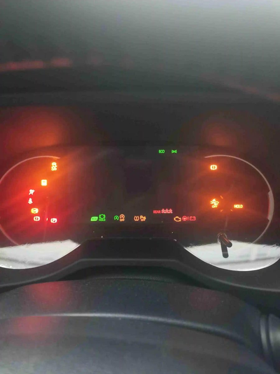 丰田RAV4荣放 荣放，的荣放仪表上面显示机油指示灯吗？就是那个小油壶。的是22款风尚plus，仪表没