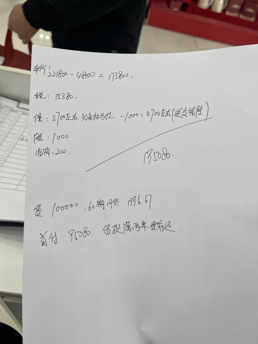 各位爸爸们好、求解答：地点上海一家报价196800、分期3.2利息、可以提前一年还2.5凯美瑞豪华白色！买360、150