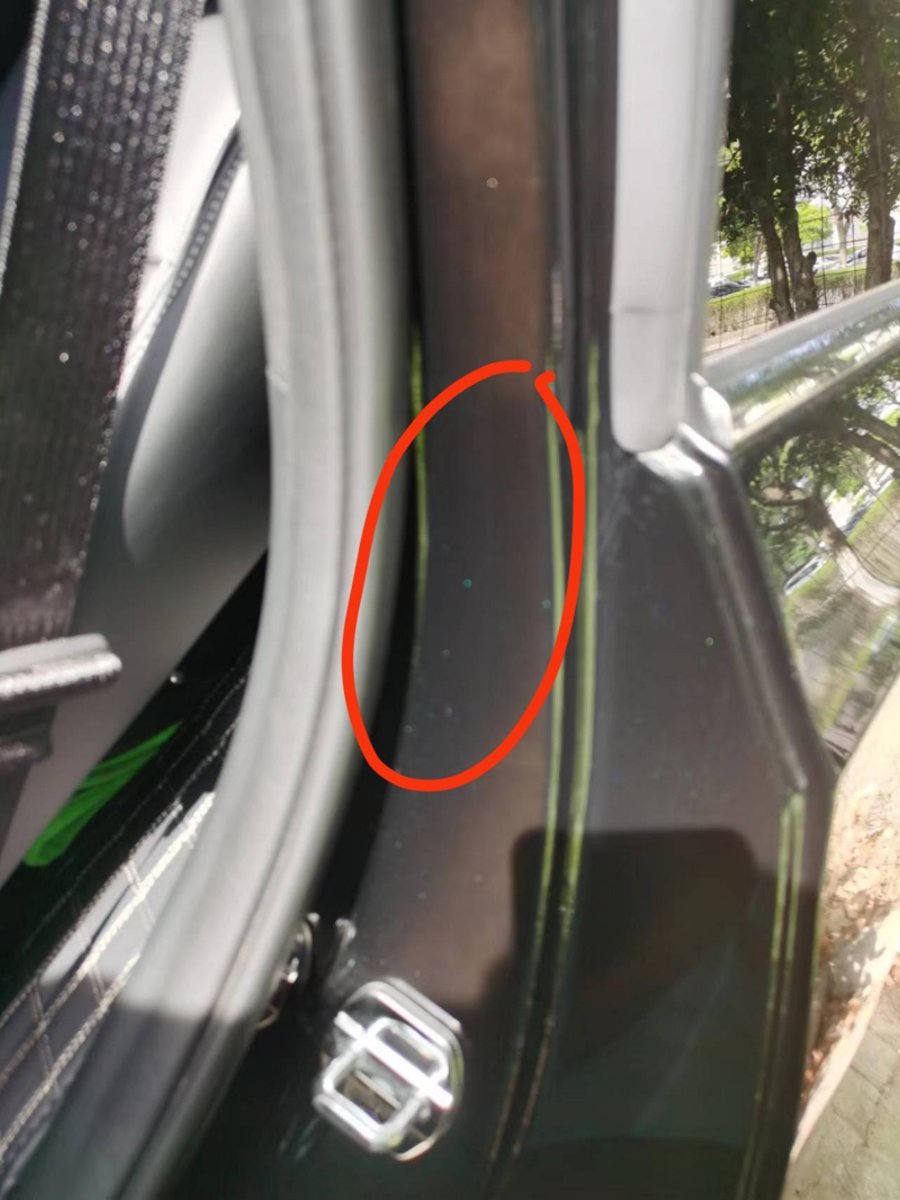 广汽传祺传祺GS8 22年4月份混动GS8车门处在阳光下透底漆  黑色车漆像棕色的一样 各位车友有这个问题吗