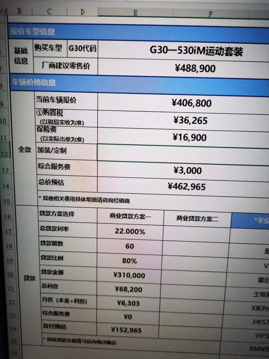 宝马5系(进口) 广州这个价可以不，开价，还没有砍价